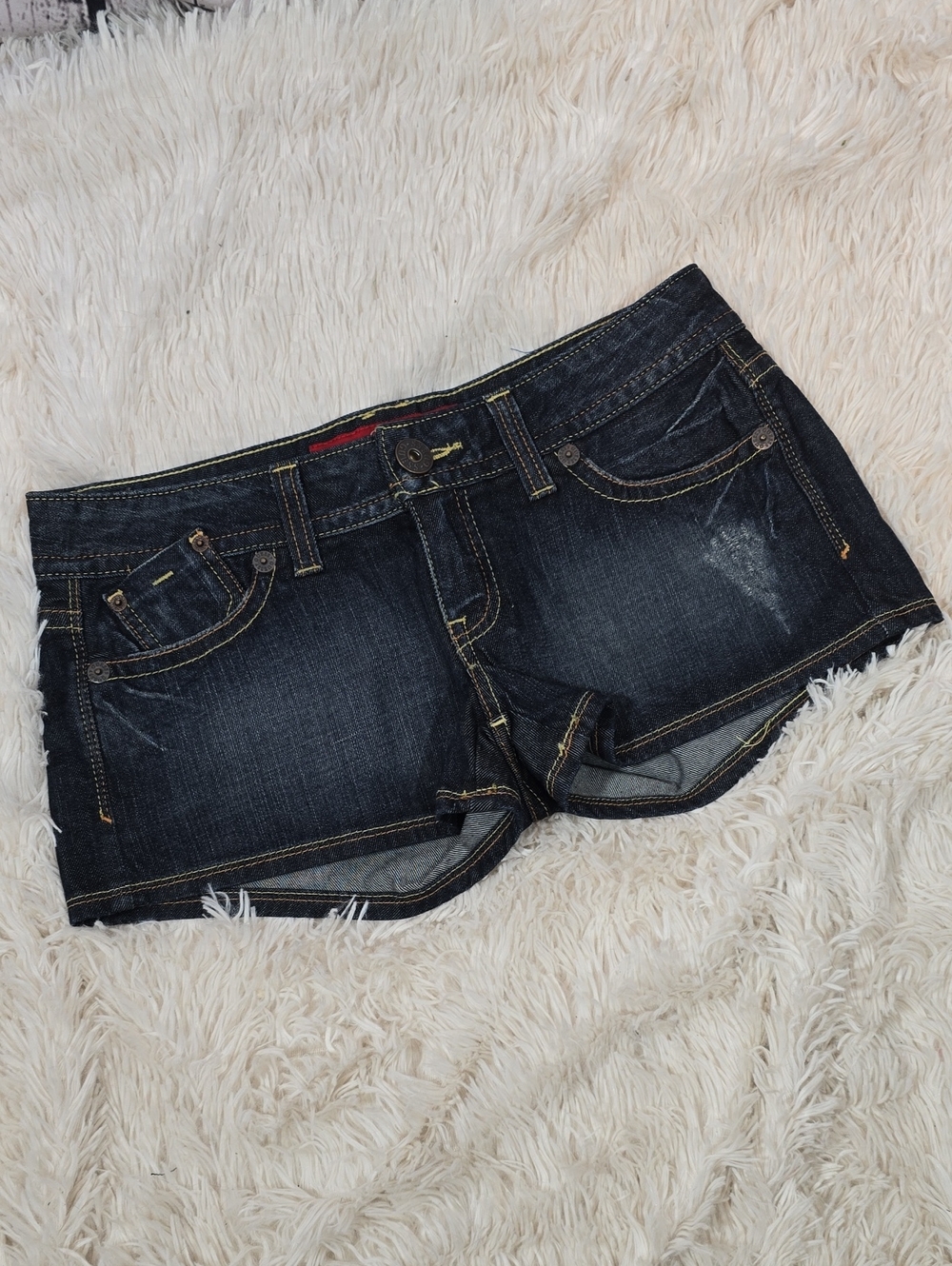 Guess Dark Blue Denim 'Short' Shorts Size 29 EUC